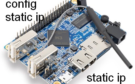 config static ip for orange pi lite